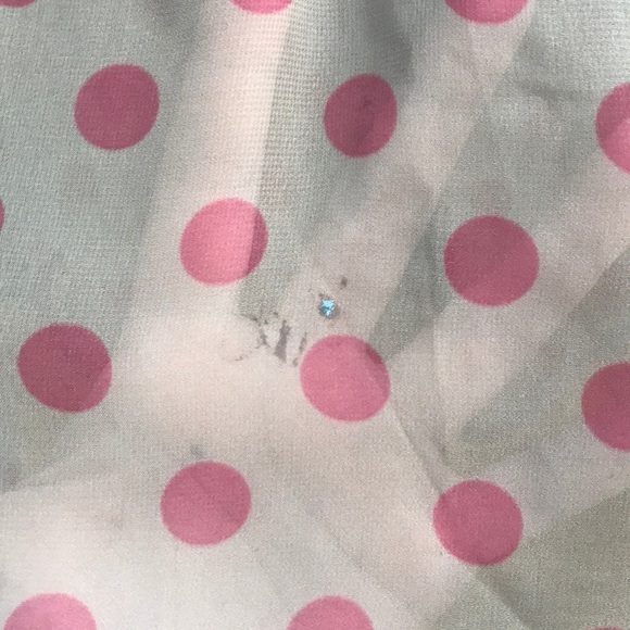 Free people long sleeve polka dot blouse sz S - Picture 6 of 7